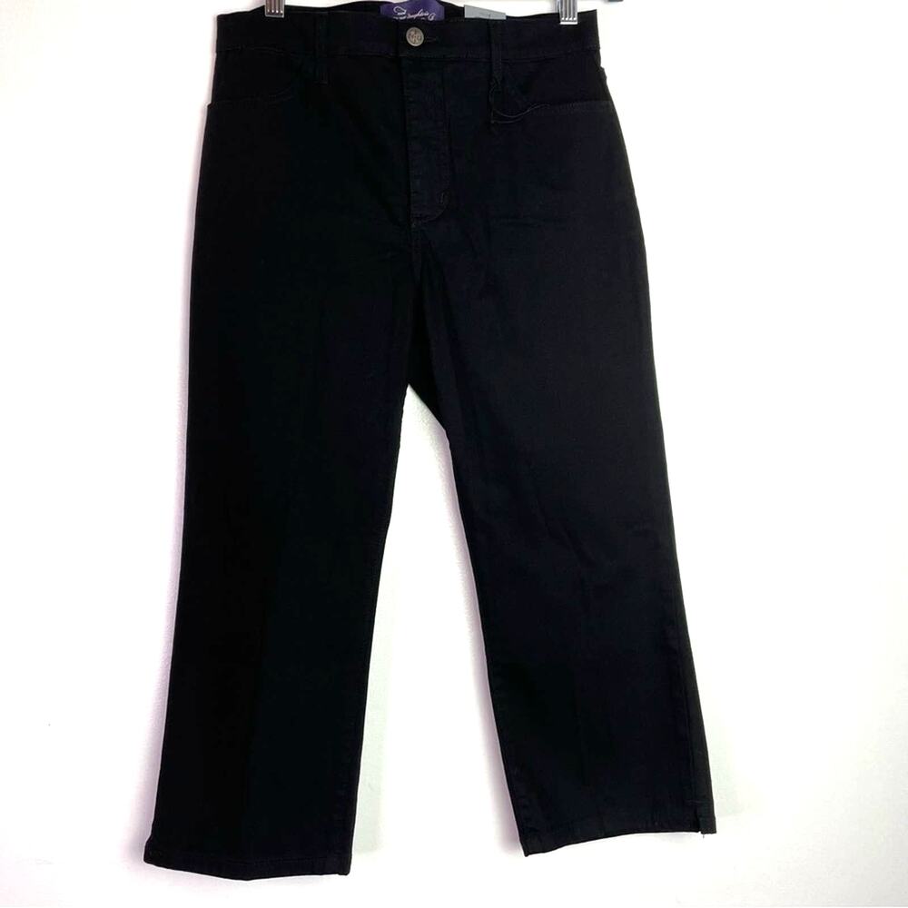 NYDJ | Black Jeans Pants Cropped Lift Tuck 6